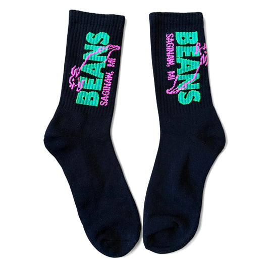Beans Knit Socks - Black