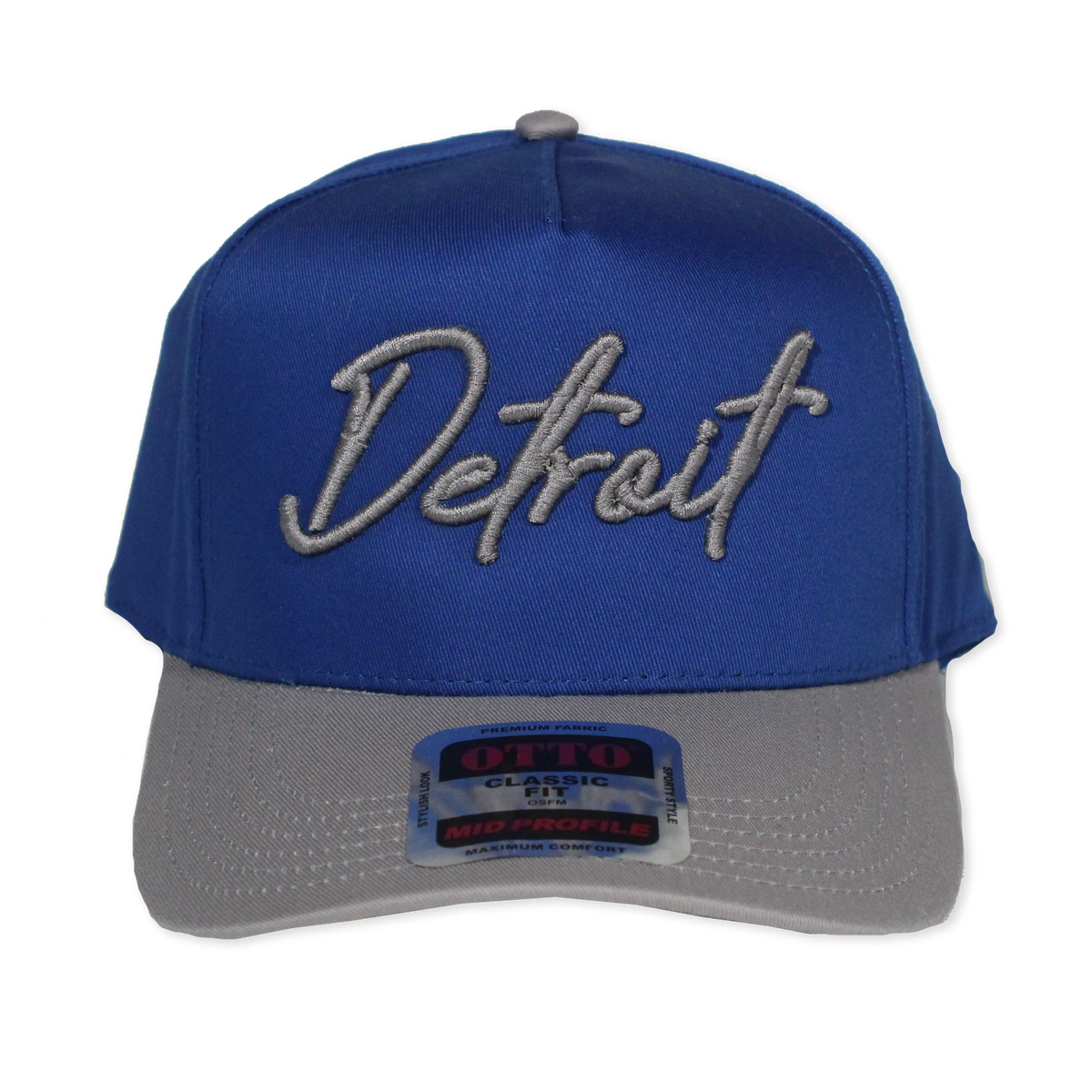 DETROIT PUFF SCRIPT SNAPBACK - BLUE/ GREY