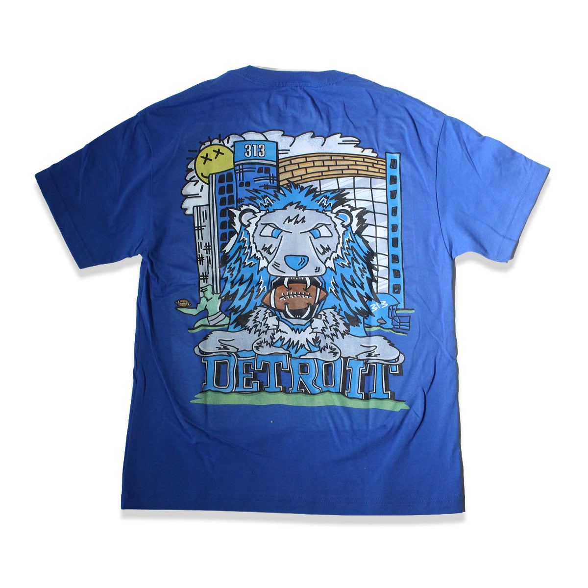 Detroit Football 2k26 Tee - Royal Blue