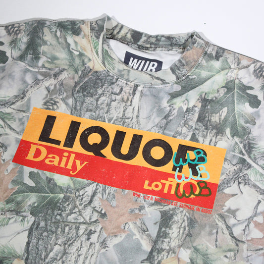 LIQUOR LOTTO WUB - OVERSIZED VINTAGE WOOD CAMO