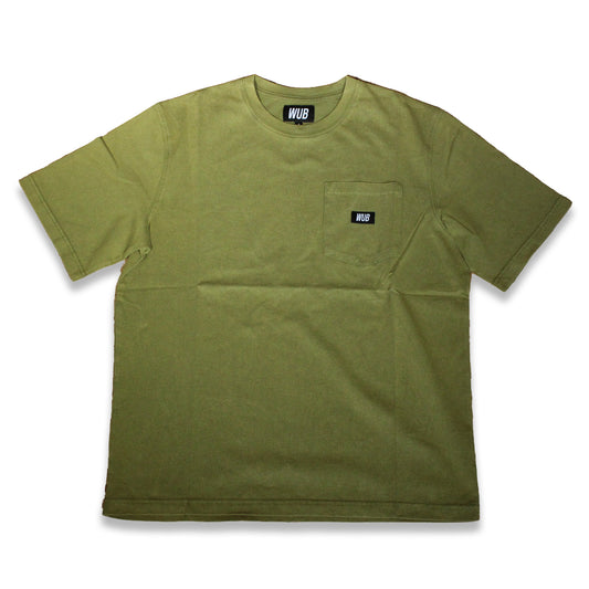 Wub Essentials Heavy Vintage Wash Pocket Shirt - Mossy Green