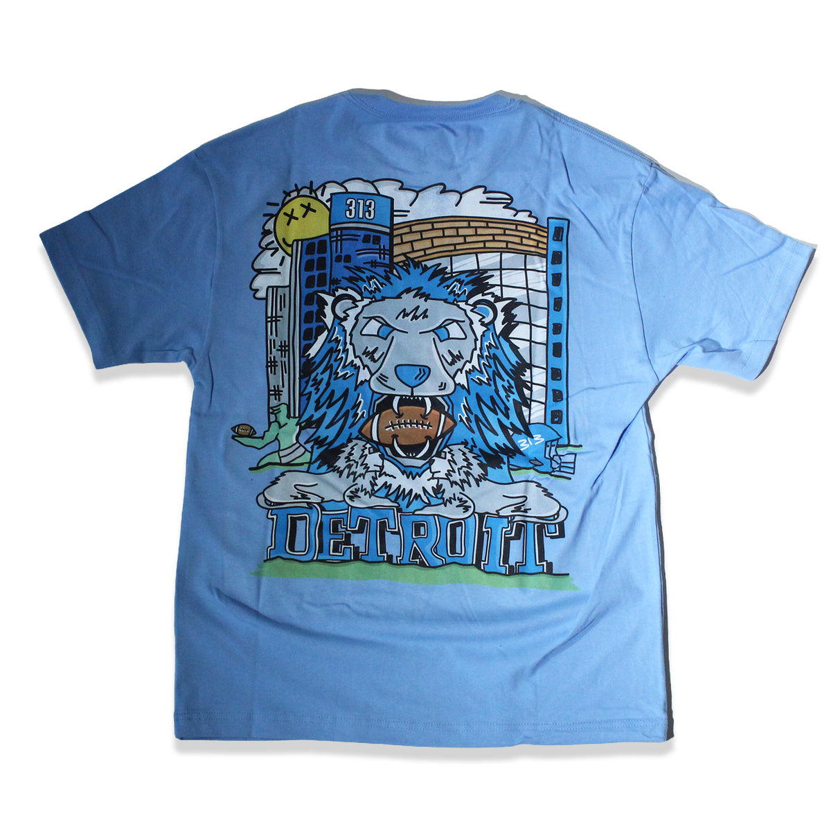 Detroit Football 2k26 Tee - Slate Blue