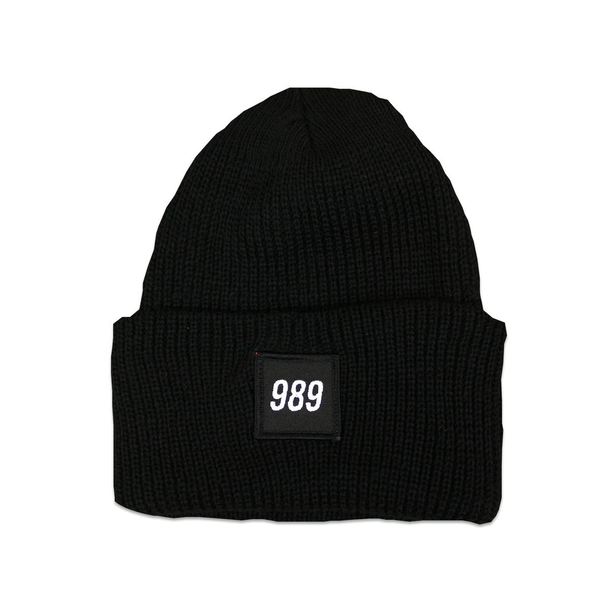 989 BEANIE - BLACK WAFFLE