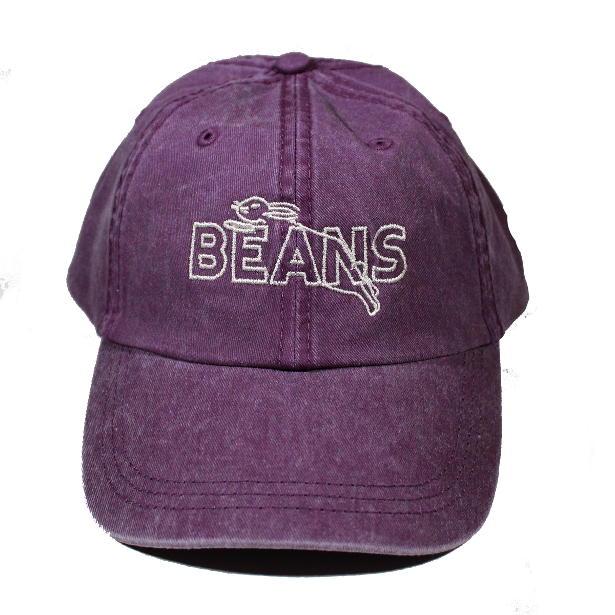 Beans Pigment Dad Cap - Maroon