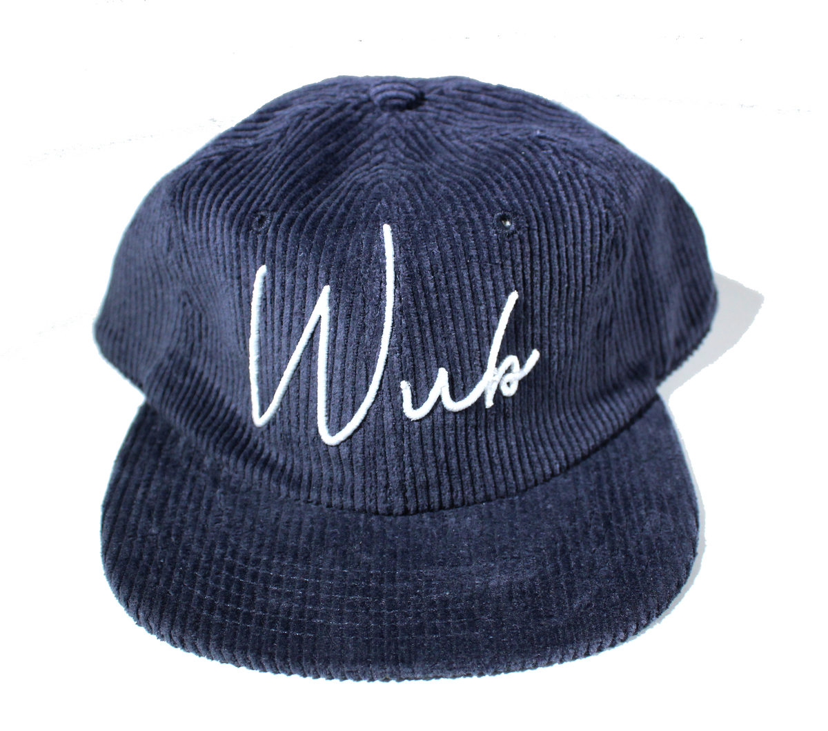 WUB 3D SCRIPT CORDUROY 6-PANEL - NAVY