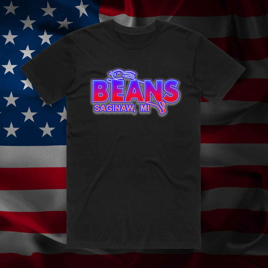 BEANS 4th OF JULY TEE - BLACK