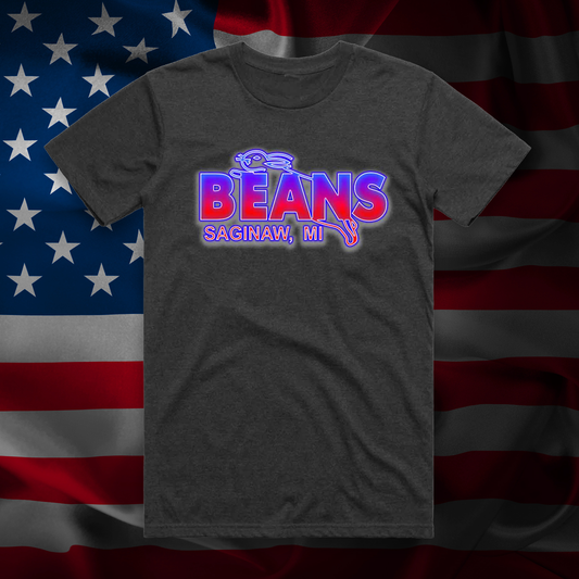 BEANS 4th OF JULY TEE - HEATHER GREY