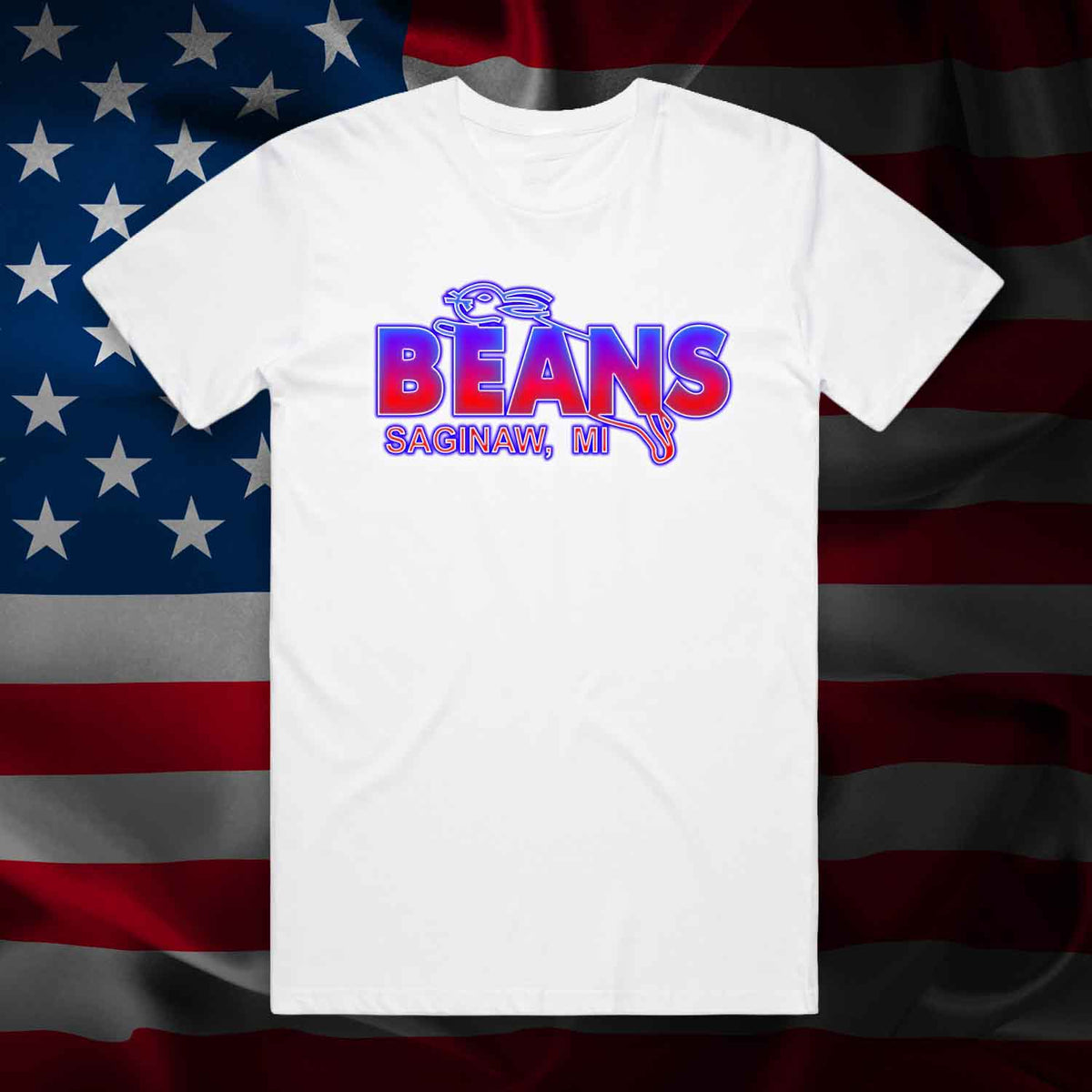 BEANS 4th OF JULY TEE - WHITE
