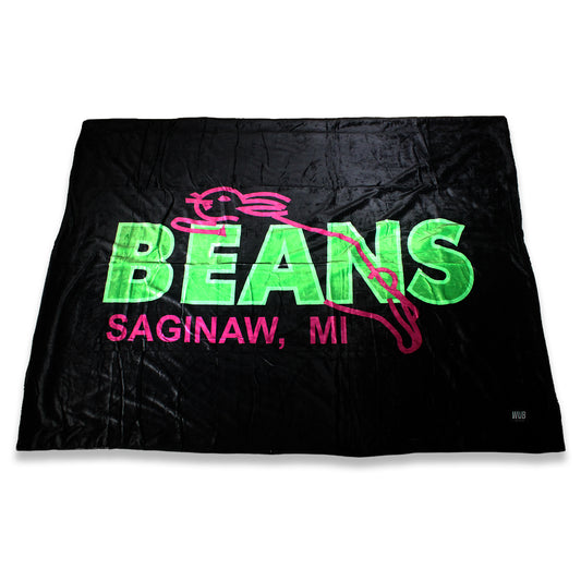 Beans Sherpa Fleece Lined Blanket