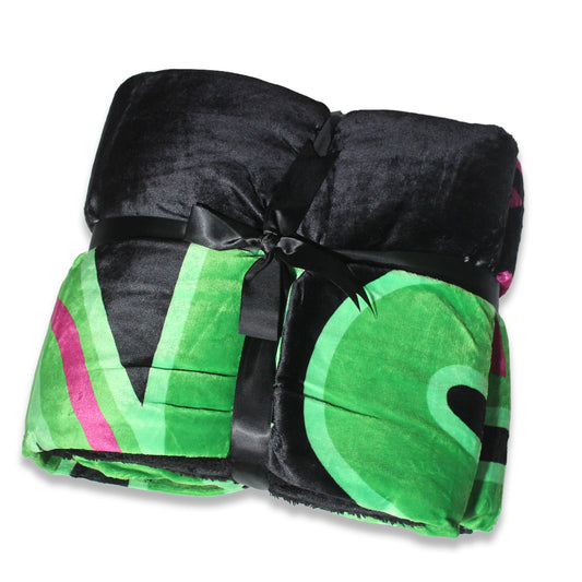 Beans Sherpa Fleece Lined Blanket
