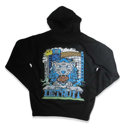 Detroit Football 2k26 Crewneck Sweatshirt - Black