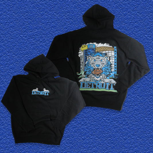 Detroit Football 2k26 Crewneck Sweatshirt - Black