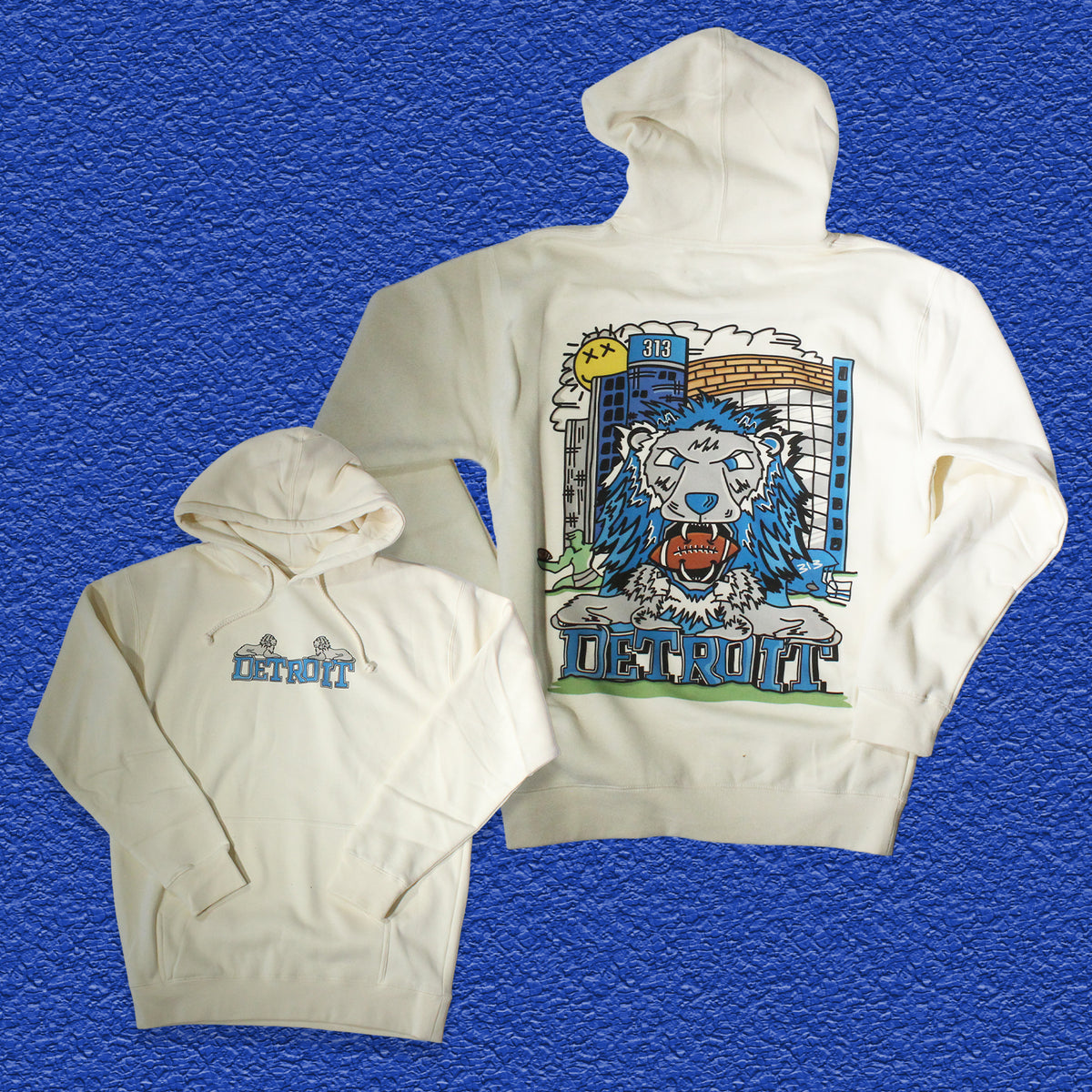 Detroit Football 2k26 Crewneck Sweatshirt - Cream