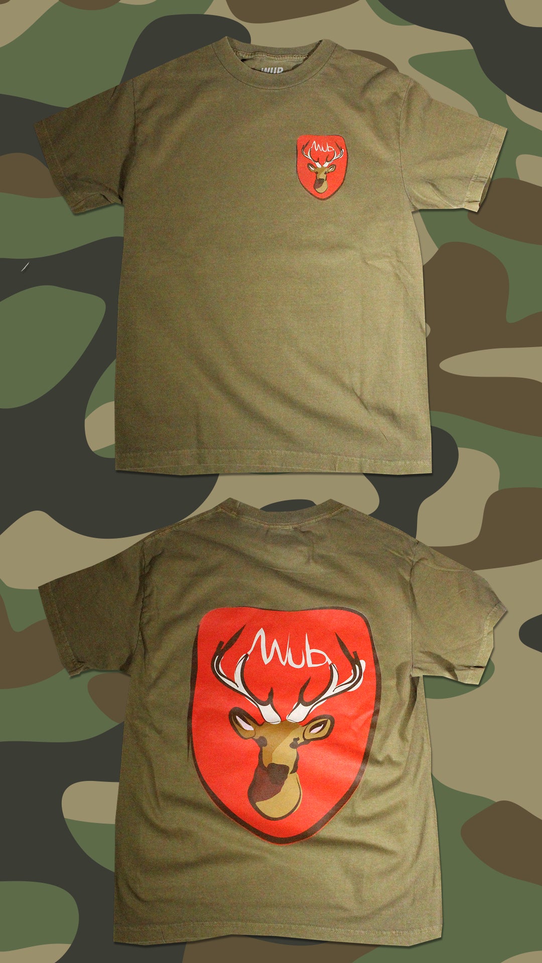 BIG BUCK TEE - MOSS DYE