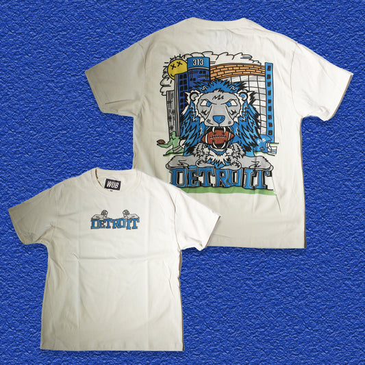 Detroit Football 2k26 Tee - Cream