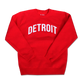 DETROIT FELT CREWNECK - RED