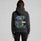 DETROIT ROAD TO THE CHAMPIONSHIP LADIES FADED HOODIE - GREY