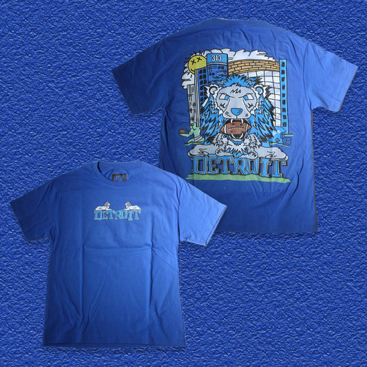 Detroit Football 2k26 Tee - Royal Blue