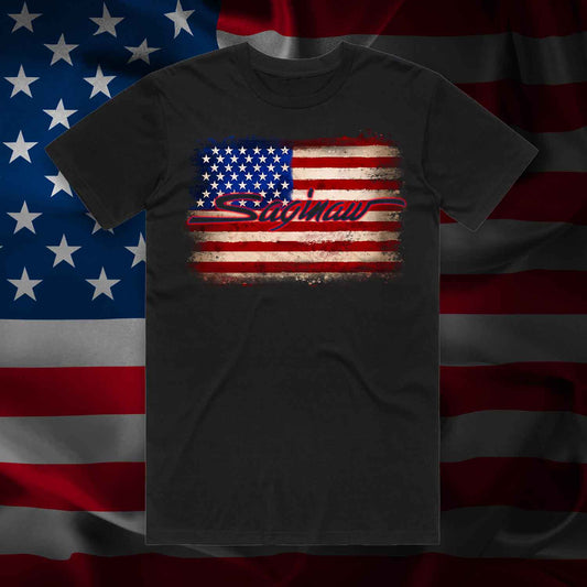 SAGINAW 4th OF JULY TEE - BLACK