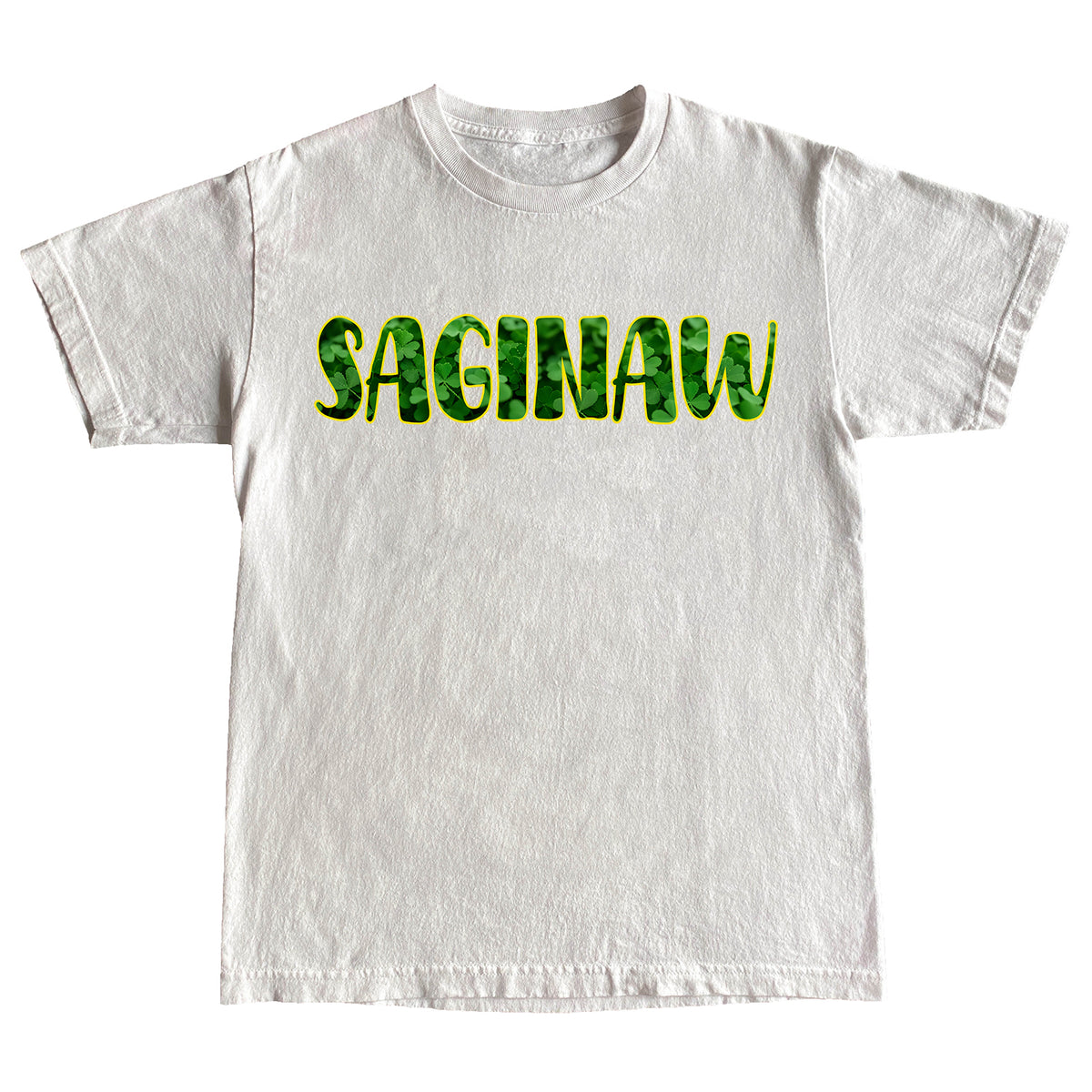 Saginaw Clover Tee - White