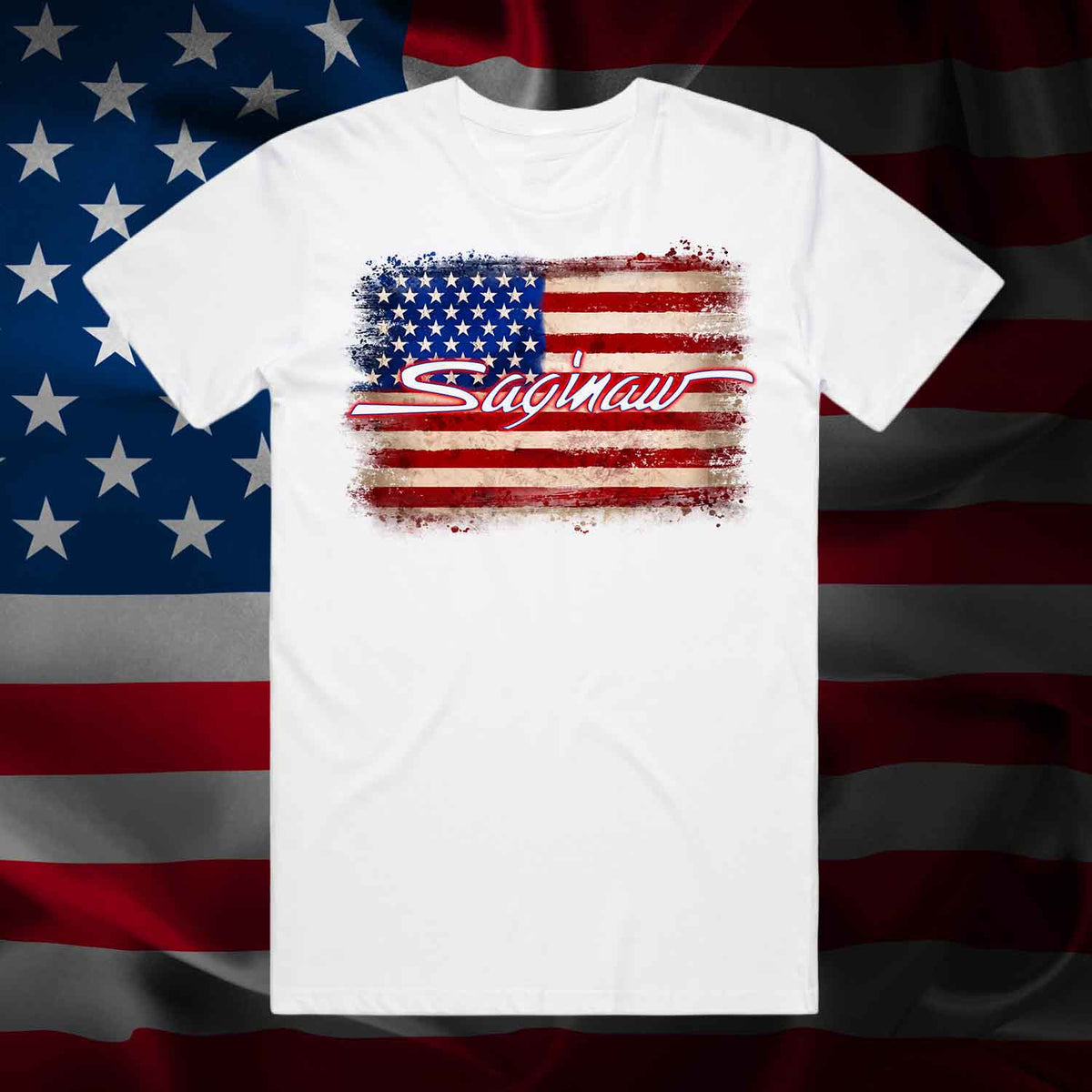 SAGINAW 4th OF JULY TEE - WHITE
