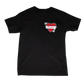TRADITIONAL SAGINAW HEART TEE - BLACK