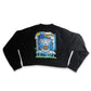 Detroit Football 2k26 Women's Crop Crew - Black