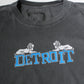 Detroit Football 2k26 Garment Dye Crop- Faded Black