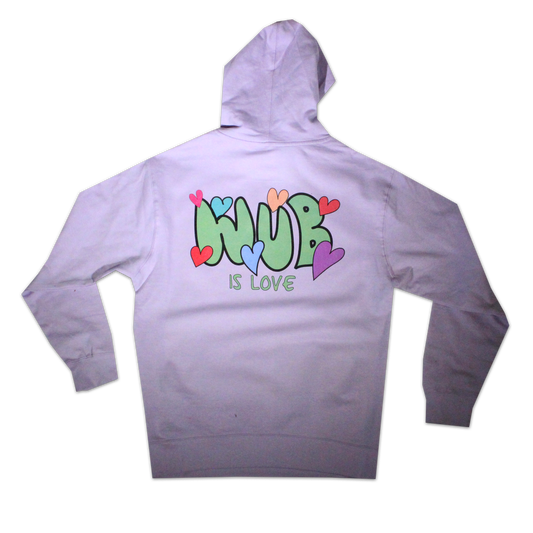 WUB IS LOVE HOODIE - LAVENDER