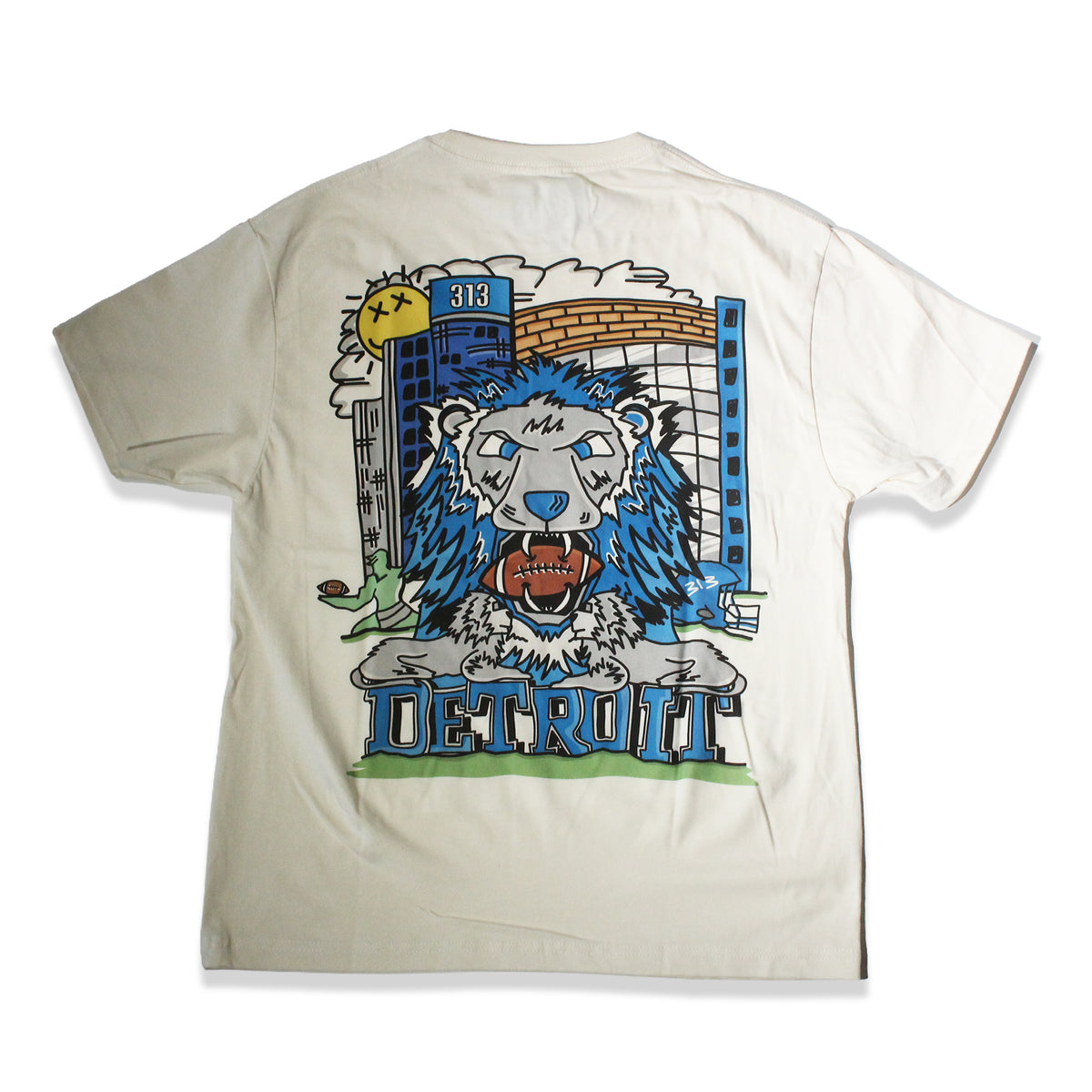 Detroit Football 2k26 Tee - Cream