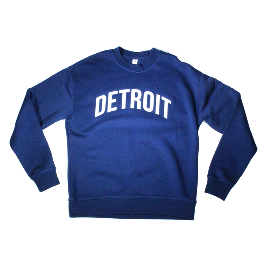 Detroit Felt Crewneck - True Blue