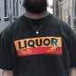 LIQUOR LOTTO WUB - VINTAGE WASH TEE - BLACK
