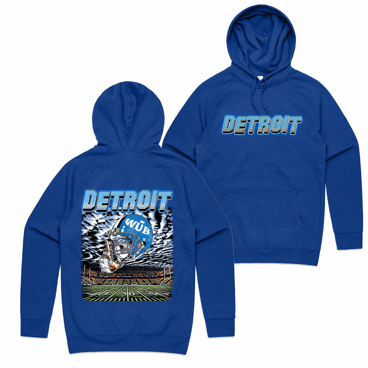Detroit Wub Hoodie - Blue
