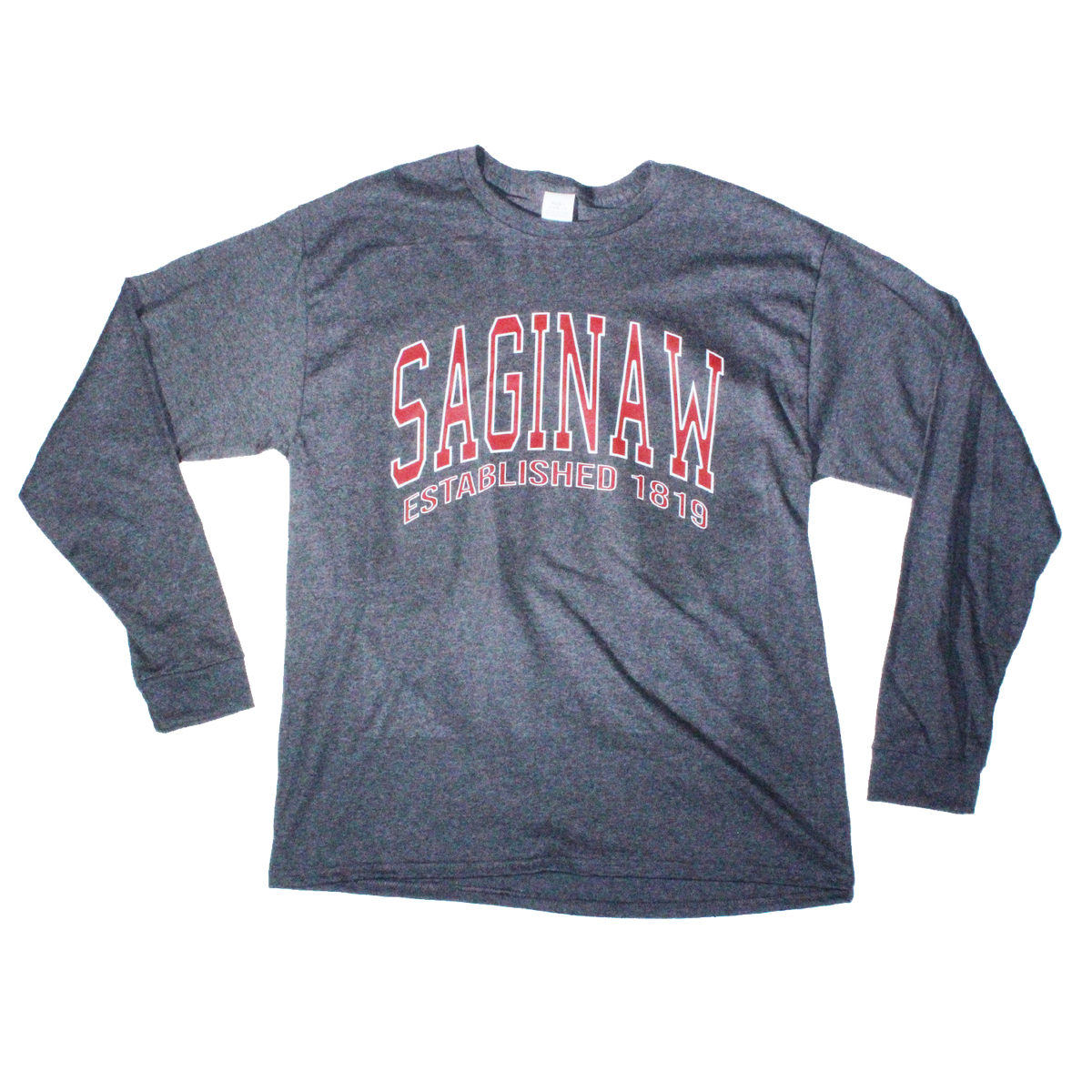 Saginaw Established Longsleeve - Charcoal Heather