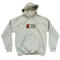 FLAME EMBROIDERED HOODIE - SAND