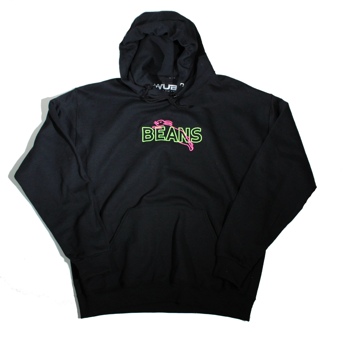 NEON BEANS HOODIE - BLACK