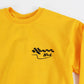 CHECKERED FLAG CREWNECK - GOLDEN YELLOW
