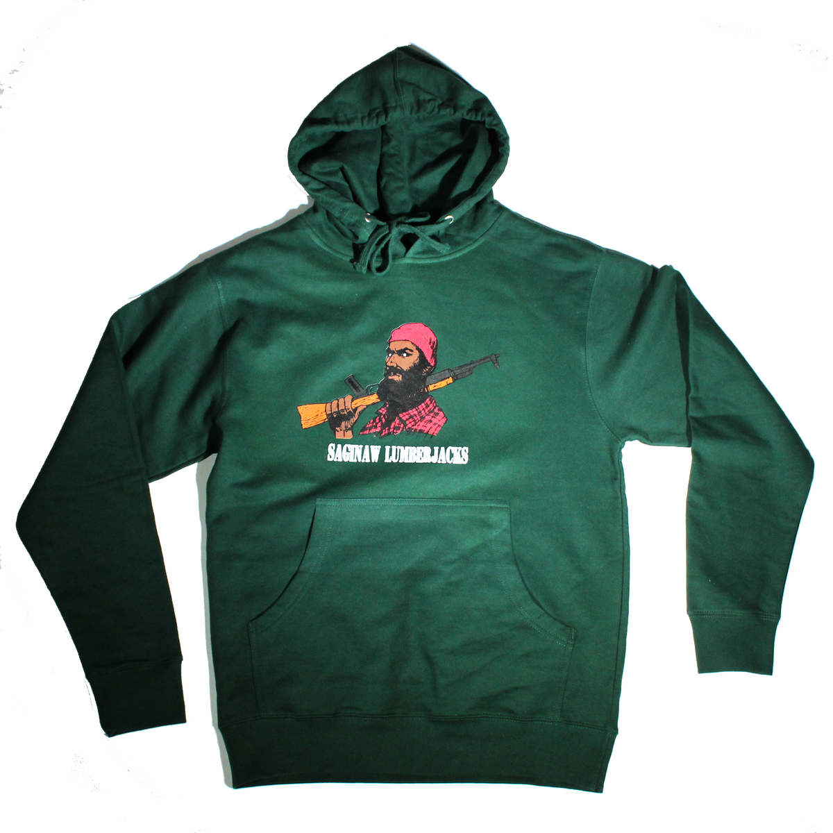 SAGINAW LUMBERJACK HOODIE - FORREST GREEN
