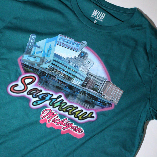 BIG TIME SAGINAW TEE - AQUA BLUE