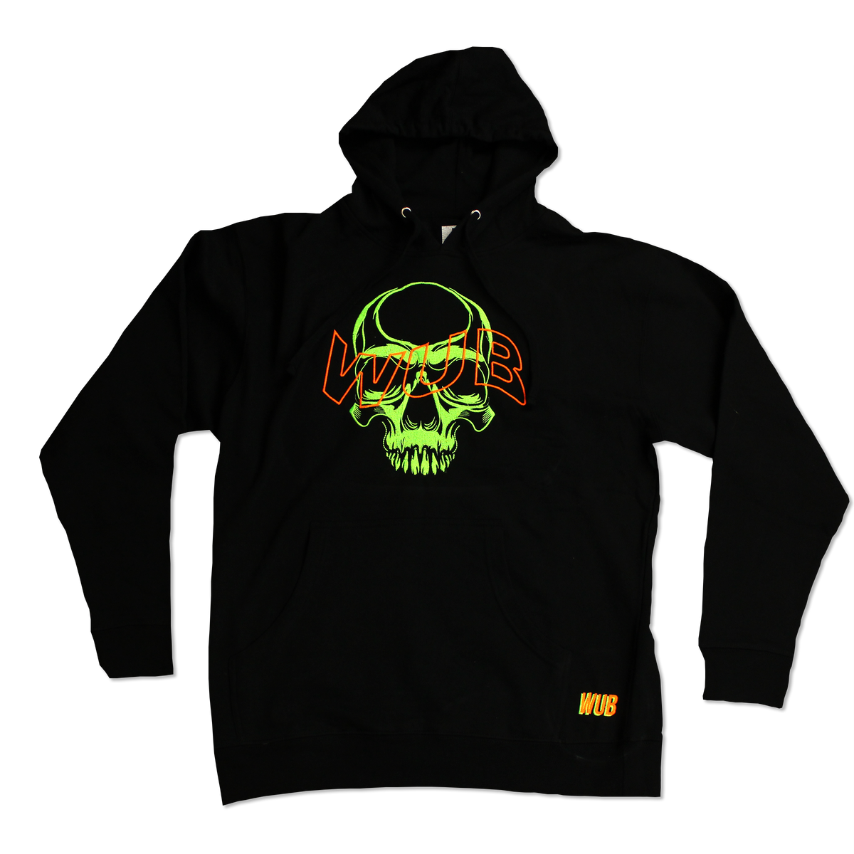 Wub Skull Hoodie - Black